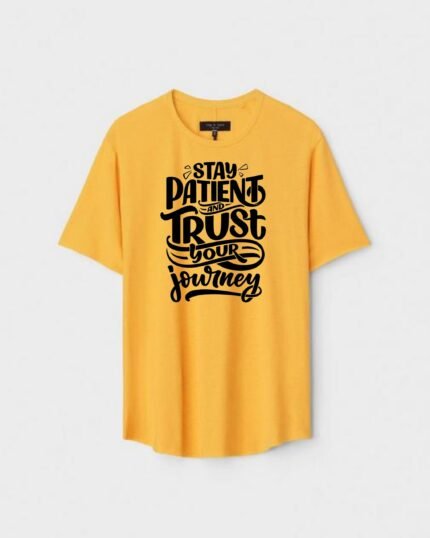 Unisex Designer Premium Quality Printed T-Shirt For Boys And Girls :: Cloth type : Cotton - Colour :: Yellow
