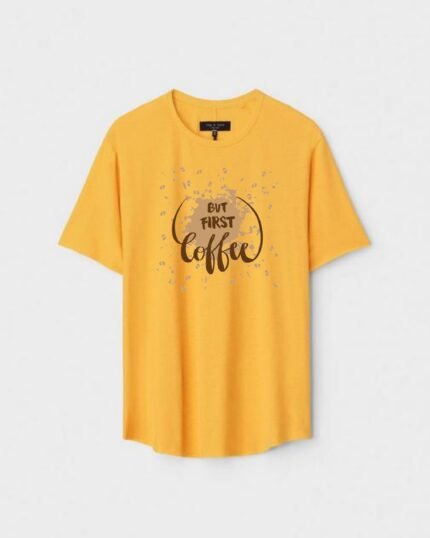 Unisex Designer Premium Quality Printed T-Shirt For Boys And Girls :: Cloth type : Cotton - Colour :: Yellow